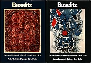 Imagen del vendedor de Baselitz. Peintre-Gaveur. Werkverzeichnis der Druckgrafik. In Zusammenarbeit mit Johannes Gachnang. 2 Bnde. 1. Band: Werkverzeichnis der Druckgrafik 1963-1974. 2. Band: Werkverzeichnis der Druckgrafik 1974-1982. a la venta por Antiquariat Lenzen