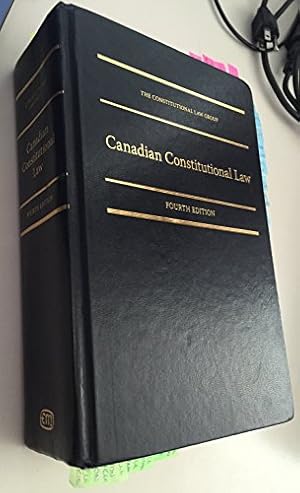 Imagen del vendedor de Canadian Constitutional Law, 4th Edition a la venta por WeBuyBooks