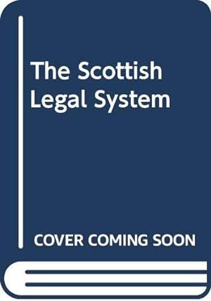 Seller image for The Scottish Legal System for sale by WeBuyBooks