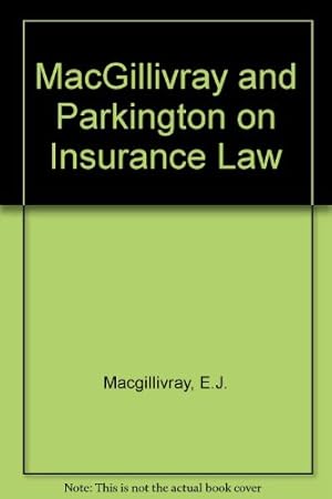 Imagen del vendedor de MacGillivray and Parkington on Insurance Law a la venta por WeBuyBooks