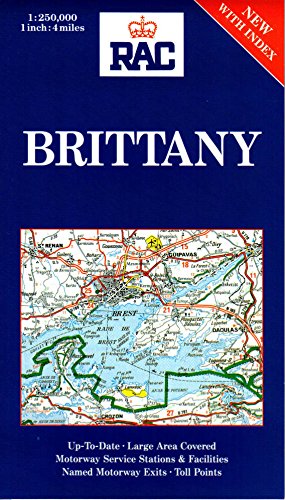 Bild des Verkufers fr Brittany (RAC Regional Map of France) zum Verkauf von WeBuyBooks