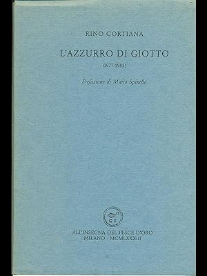 Bild des Verkufers fr L'azzurro di Giotto zum Verkauf von Librodifaccia