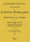 Imagen del vendedor de Coleccin de cantos populares de la provincia de Teruel a la venta por AG Library