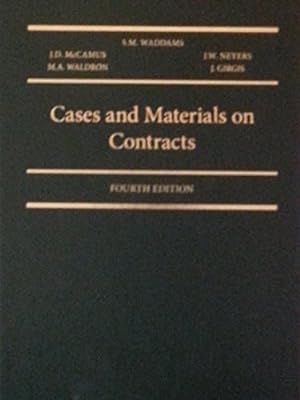 Bild des Verkufers fr Cases and Materials on Contracts zum Verkauf von WeBuyBooks