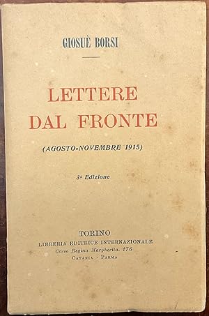 Lettere dal fronte (agosto - novembre 1915)