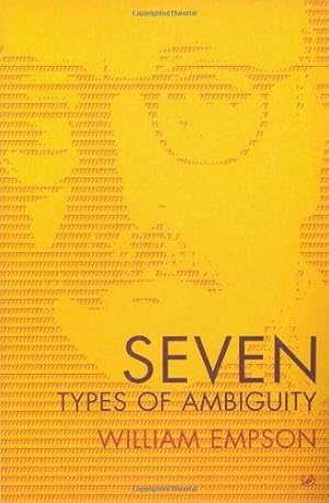 Seller image for Seven Types Of Ambiguity for sale by WeBuyBooks