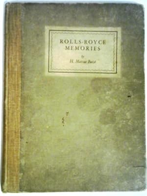 Image du vendeur pour Rolls-Royce Memories mis en vente par World of Rare Books