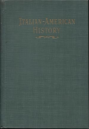 Image du vendeur pour Italian American History Vol 1 mis en vente par RT Books