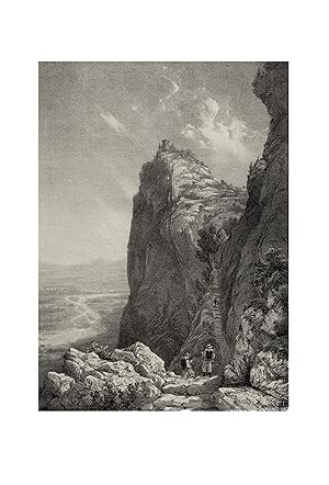 la Haute-Savoie, par Wey et Terry, 1866 - Pas de l'Echelle (Salève) (reproduction)