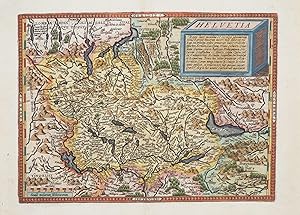 Carte de Suisse: "Helvetia [regio haec montana et excelsa.]" (reproduction)