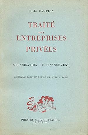 Seller image for Trait des entreprises prives. tome 1 for sale by Ammareal