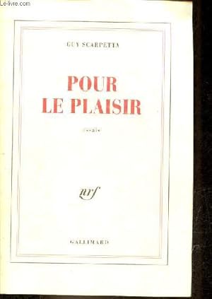 Seller image for Pour le plaisir - essais. for sale by Le-Livre