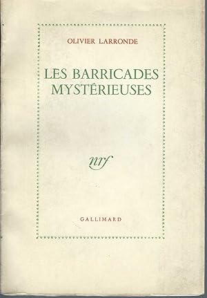 Image du vendeur pour Les Barricades Mystrieuses mis en vente par BYTOWN BOOKERY