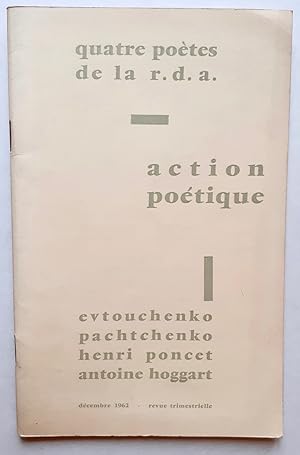 Imagen del vendedor de Action potique n19 dcembre 1962. a la venta por Le Livre  Venir