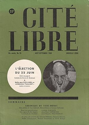 Cité Libre No 29 L'élection du 22 juin