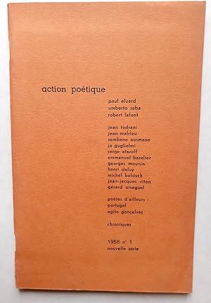 Bild des Verkufers fr Action potique n1 (printemps) 1958. zum Verkauf von Le Livre  Venir