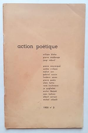 Imagen del vendedor de Action potique n2 (t) 1958. a la venta por Le Livre  Venir