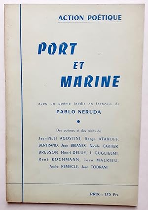 Imagen del vendedor de Action potique n4, juin 1955 : Port et marine. a la venta por Le Livre  Venir