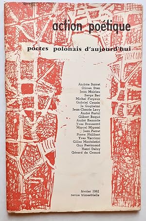 Seller image for Action potique n16 fvrier 1962. for sale by Le Livre  Venir