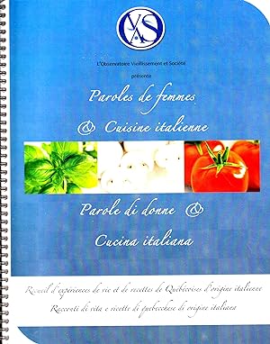 Paroles de femmes & Cuisine italienne. Parole di donne & Cocina italiana