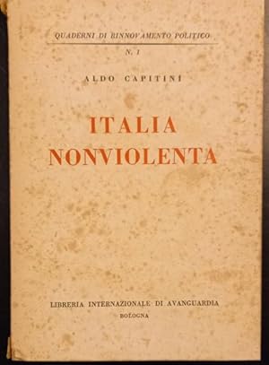 Bild des Verkufers fr ITALIA NONVIOLENTA. zum Verkauf von studio bibliografico pera s.a.s.