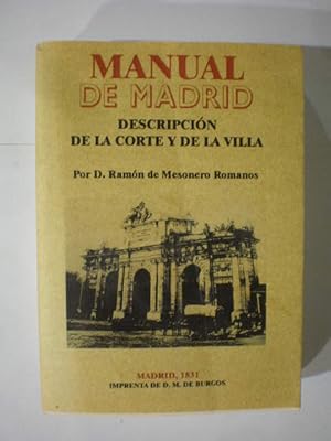 Seller image for Manual de Madrid. Descripcin de la Corte y de la Villa for sale by Librera Antonio Azorn