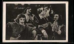 Immagine del venditore per Ansichtskarte Die drei Musketiere bei guter Stimmung, Filmszene venduto da Bartko-Reher