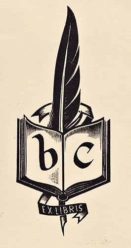 Seller image for "b c Ex Libris" - Feder Exlibris ex-libris Ex Libris Australia Australien bookplate for sale by Antiquariat Steffen V�lkel GmbH