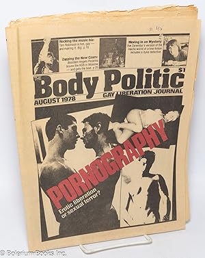 Seller image for The Body Politic: gay liberation journal; #45, August, 1978; Pornography: erotic liberation or sexual terror for sale by Bolerium Books Inc.