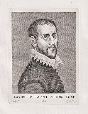 Bild des Verkufers fr Iacopo da Empoli Pittore Fior." - Jacopo da Empoli (1551-1640) Italian painter Maler Firenze Florenz Portrait zum Verkauf von Antiquariat Steffen Vlkel GmbH