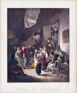 Bild des Verk�ufers f�r "A Village Inn / Eine Dorfschenke" - Guesthouse Inn Gasthaus zum Verkauf von Antiquariat Steffen V�lkel GmbH