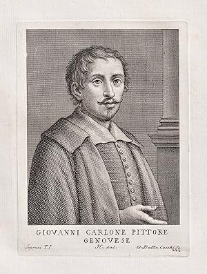 Immagine del venditore per "Giovanni Carlone Pittore Genovese" - Giovanni Carlone (1584-1631) Italian painter Genova Baroque Portrait venduto da Antiquariat Steffen V�lkel GmbH