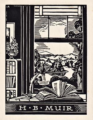 Seller image for "H. B. Muir" - Exlibris ex-libris Ex Libris Australien Australia bookplate for sale by Antiquariat Steffen V�lkel GmbH