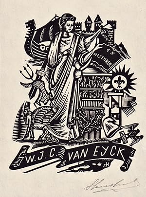 Seller image for "W.J.C. van Eyck" - Exlibris ex-libris Ex Libris bookplate for sale by Antiquariat Steffen V�lkel GmbH
