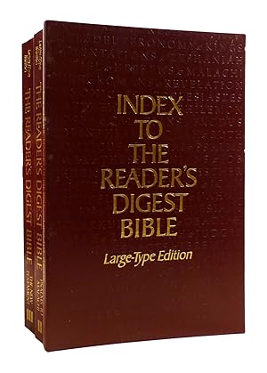 Seller image for INDEX TO THE READER'S DIGEST BIBLE, THE READER'S DIGEST BIBLE VOLS. II AND III Condensed from the Revised Standard Version Old and New Testaments for sale by Rare Book Cellar