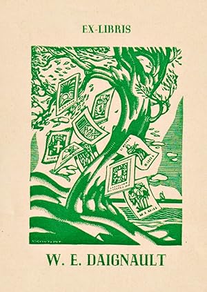 Bild des Verk�ufers f�r "Ex-Libris - W. E. Daignault" - Exlibris ex-libris Ex Libris Australien Australia bookplate zum Verkauf von Antiquariat Steffen V�lkel GmbH