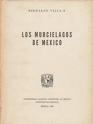 Imagen del vendedor de Los Murcielagos de Mexico. a la venta por Andrew Isles Natural History Books