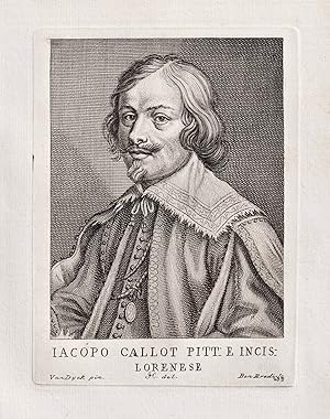 Bild des Verk�ufers f�r "Iacopo Callot Pitt. Icis. Lorenese" - Jacques Callot (1592-1635) French engraver printmaker Kupferstecher Radierer Portrait zum Verkauf von Antiquariat Steffen V�lkel GmbH