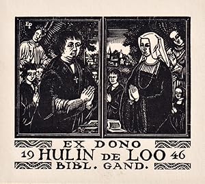 Immagine del venditore per "Ex Dono Hulin de Loo 1946" - Exlibris ex-libris Ex Libris bookplate venduto da Antiquariat Steffen V�lkel GmbH