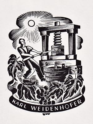 Bild des Verk�ufers f�r "Karl Weidenhofer" - Exlibris ex-libris Ex Libris Australia Australien bookplate zum Verkauf von Antiquariat Steffen V�lkel GmbH