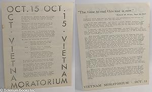 Oct. 15 Oct. 15 Oct. 15 [handbill on the Vietnam Moratorium]