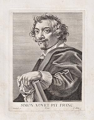 Bild des Verk�ufers f�r "Simon Vouet Pit. Franc." - Simon Vouet (1590-1649) French painter Baroque Paris Portrait zum Verkauf von Antiquariat Steffen V�lkel GmbH