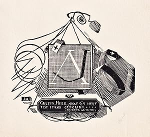 Seller image for "Geleid, Herr, wat gij hebt tot stand" - Exlibris ex-libris Ex Libris bookplate for sale by Antiquariat Steffen V�lkel GmbH
