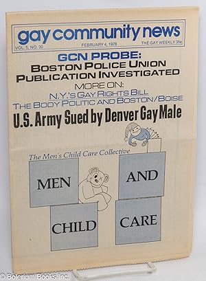 Seller image for GCN: Gay Community News; the gay weekly; vol. 5, #30, February 4, 1978: US Army Sued by Denver Gay Male for sale by Bolerium Books Inc.