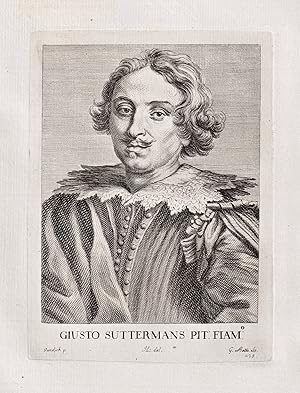 Bild des Verk�ufers f�r "Giusto Suttermans Pit. Fiam." - Justus Suttermans (1597-1681) Flemish painter Baroque Antwerpen Portrait zum Verkauf von Antiquariat Steffen V�lkel GmbH