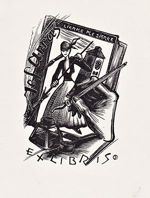 Seller image for "Ex Libris Jef Arras" - Exlibris ex-libris Ex Libris bookplate for sale by Antiquariat Steffen V�lkel GmbH