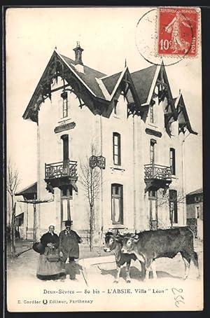 Carte postale L`Absie, Villa Léon