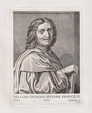 Seller image for "Niccolo Pussino Pittore Francese" - Nicolas Poussin (1594-1665) French painter Portrait for sale by Antiquariat Steffen V�lkel GmbH