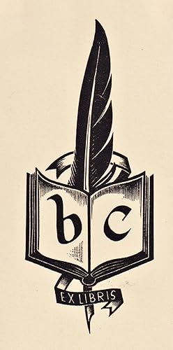 Seller image for "b c Ex Libris" - Exlibris ex-libris Ex Libris Australia Australien bookplate for sale by Antiquariat Steffen V�lkel GmbH