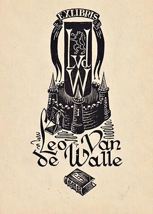 Immagine del venditore per Exlibris Leo Van de Walle" - Exlibris ex-libris Ex Libris bookplate venduto da Antiquariat Steffen Vlkel GmbH